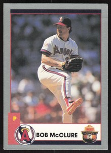 1990 California Angels Smokey   Bob McClure #20 California Angels