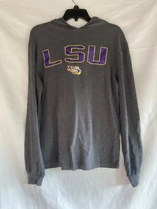 LSU Colosseum Lightweight Grey Thermal Long Sleeve Pullover Woman’s M Football - Picture 1 of 6