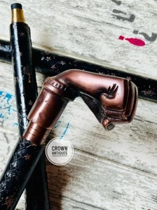 Timeless Elegant Punch Handle Unisex Victorian Walking Cane For Men's Best Décor - Picture 1 of 6