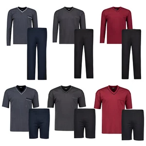 Pijama Hombre Corto y Largo Cuello en V Tallas Grandes 2XL - 10XL - Imagen 1 de 7