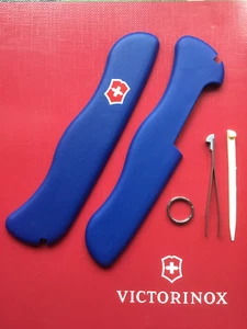 Victorinox Griffschalen Set 111mm blau Taschenmesser Ersatz Zahnstocher Pinzette - Bild 1 von 1