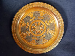 2 dekorative Wandteller aus Holz (indischer Stil) - Bild 1 von 2