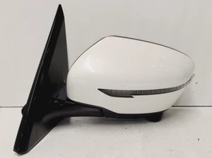 2017 Nissan Pathfinder Left Driver Side View Door Mirror White - Picture 1 of 3