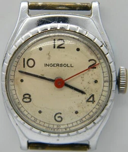 C415 mens Vintage Ingersoll Military Field Infantry Manual Wind Watch Parts lot - Picture 1 of 3