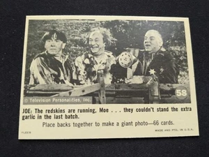 1966 Fleer Three Stooges Card # 58 The Redskins Are Running, Moe...  (EX/NM) - Picture 1 of 3