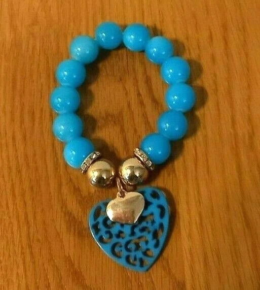 BRACCIALE DONNA ELASTICO CON CIONDOLO E PERLE DI CRISTALLO COLOR ORO O ARGENTO  - Immagine 1 di 1