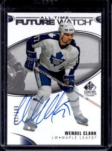 2020-21 SP Signature Legends Wendel Clark All Time Future Watch Auto #192/199