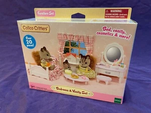 Schlafzimmer & Waschtisch Set NEU - Calico Critters Sylvanian Families - Puppenmöbel - Bild 1 von 24
