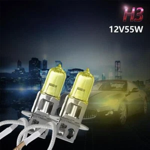 1pc 12V 55W 3000K Quartz Glass Car Xenon Head Lamps V6I4 Fog Lamps Y9Q4 C5S0 - Picture 1 of 22