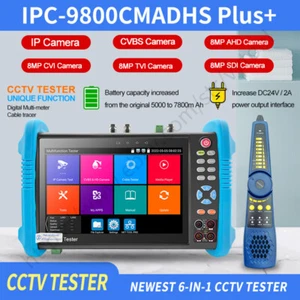 Rsrteng IPC-9800CMADHS Plus 7in CCTV Camera Tester 8MP AHD CVI TVI SDI DMM CVBS - Picture 1 of 13