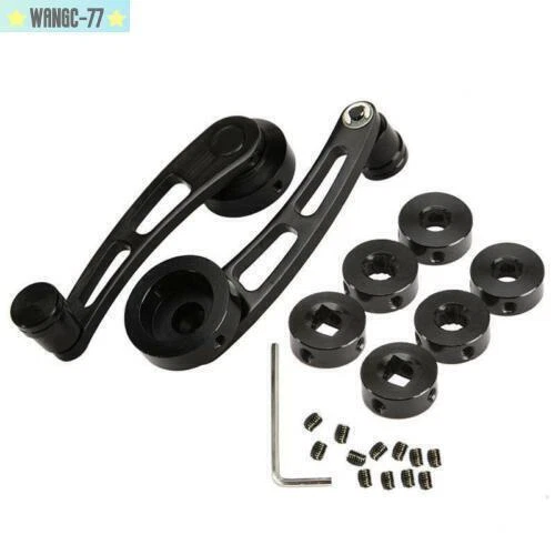 Manija de manivela de ventana manual de aluminio Billet para Ford Jeep Chevy Camaro par Foto 1 de 4