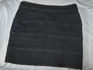 Falda de jean New York & Company elástica azul mezclilla talla 2 #CL47 - Imagen 1 de 3