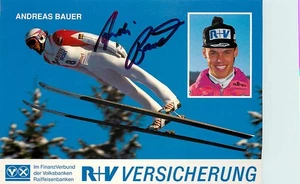 Andreas Bauer - Autogrammkarte Skispringer Deutscher Skiverband 1980er - Bild 1 von 2