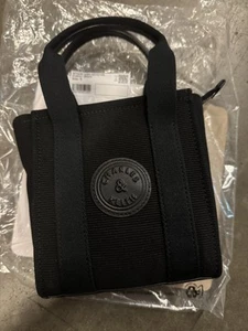 Charles & Keith Black Mini Kay Canvas Tote Bag New With Tags - Picture 1 of 5