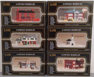 K-Line Assorted O Gauge K-Lineville Building Kits [6] NIB - Picture 1 of 2