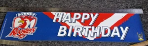 Sydney Roosters, Happy Birthday Banner - Rugby League Poster - Picture 1 of 4