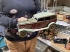 Vintage J. L. Hess Hand Crank Tin Sedan Germany 1930s (RARE & NICE!)