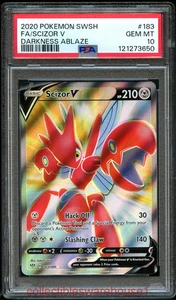 Pokemon Darkness Ablaze Scizor V 183 PSA 10 - Bild 1 von 2