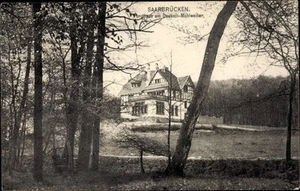 Ak Saarbrücken im Saarland, Forsthaus am Deutsch Mühlweiher - 3207149 - Bild 1 von 2