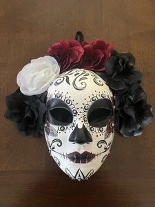 Day of the Dead Dia de los Muertos Full Face Masquerade Mask - Picture 1 of 6
