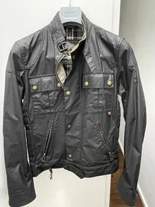 Original Belstaff Herren Jacke Gangster Gr. 46 IT Schwarz Gewachst Neuwertig - Bild 1 von 11