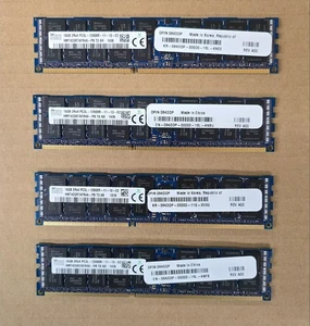 Sk Hynix 4 X 16GB 2Rx4 PC3L-12800R HMT42GR7AFR4A-PB T3 AB 319 - Picture 1 of 1