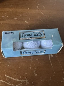 Paquete de tres pelotas de golf Spalding Flying Lady #1 de colección - Imagen 1 de 3