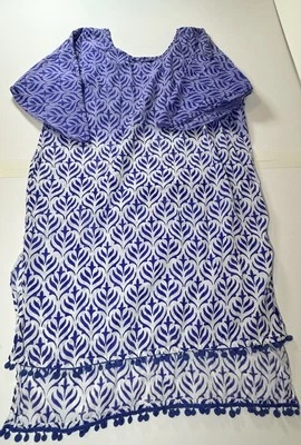 Roberta Roller Rabbit M/L Women Coverup Tunic Resort Loungewear - Image 1 of 4