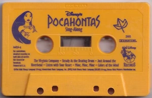 Pocahontas Sing-Along Cassette 1995 1st Edition Yellow Cassette Only No Case - Picture 1 of 2