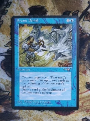 Magic Mtg Alliances Arcane Denial (Sword)    MP - Image 1 of 2