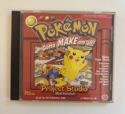 Pokemon Gotta Make Em All Project Studio Red Version Computer PC CD-ROM 1999 - Image 1 of 3
