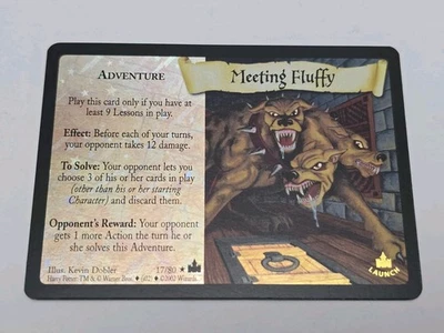 Harry Potter TCG Meeting Fluffy Foil Promo Launch Rare Card 17/80 Near Mint - Image 1 of 2