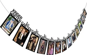 Graduation Decorations 2025, Kindergarten to 12th Grade Photo Banner, Black - Picture 1 of 8