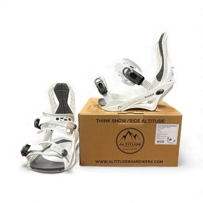 2025-25 MEN'S ALTITUDE "RIDER" SNOWBOARD BINDINGS (WHITE) L/XL 9.5-13 - Image 1 of 4
