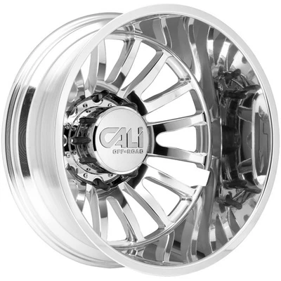 Cali Off-Road 9110D Summit Dually Rear 20x8.25 8x170 Polished Wheel Rim 20" Inch - Image 1 of 4