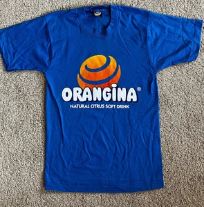 Vintage 90s ORANGINA ORANGE SODA POP T-Shirt Small - Bild 1 von 4