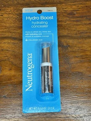 Neutrogena Hydro Boost Hydrating Concealer .12oz FAIR 10 Hyaluronic Acid New - Image 1 of 3