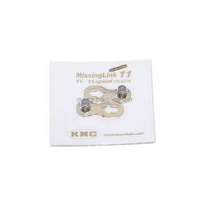 2pair KMC 11s  " NON RE-USAB " Missing Link Chains  cycling road mtb speeds TT45 - Picture 1 of 2