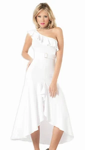 RX1 White Formal Prom Wedding Bridesmaid Maxi Cocktail Long Dress S M - Picture 1 of 2