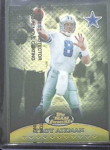 1999 Topps Team Finest Gold #T10 Troy Aikman No 128 of 250