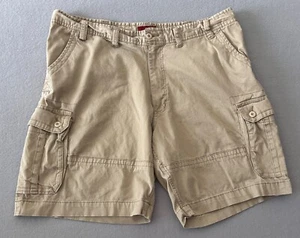 Foundry Supply Shorts Men Size 46 Beige Cargo Cotton Blend VGC 0873 - Picture 1 of 11