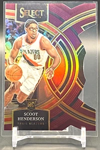 2023-24 Panini Select Scoot Henderson Rookie Maroon Die Cut #/175 Trail Blazers - Bild 1 von 3