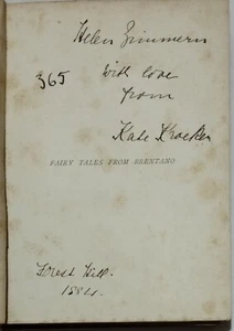 RARE SIGNED 1885 FAIRY TALES FROM BRENTANO by KATE FREILIGRATH KROEKER - Picture 1 of 5