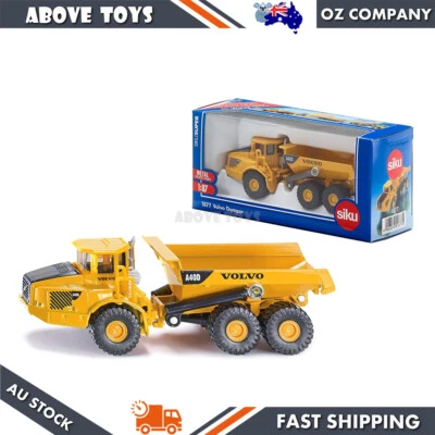 Siku 1:87 Scale Volvo A40D Dumper Yellow Construction Vehicle Toy - Image 1 of 3