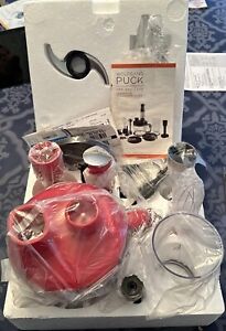 Wolfgang Puck 7-in-1 Immersion Blender w/ 12-Cup Food Processor in Red,Brand New