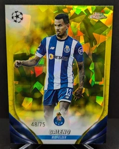 2023-24 Topps Chrome UEFA Yellow Sapphire GALENO # /75 - Porto - Picture 1 of 14