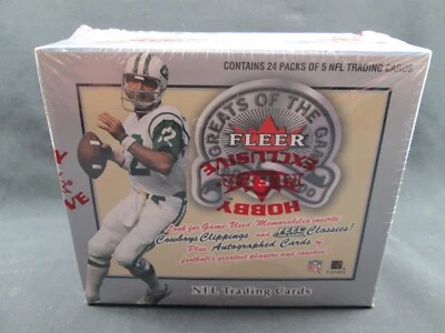 2000 Fleer Greats of the Game Football HOBBY Box GU Autographs - Image 1 of 4