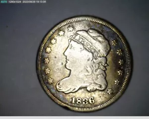 1836 half dime - Picture 1 of 2