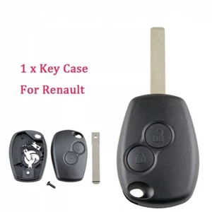 Key Fob Cover Case For Renault Clio Kangoo Dacia Duster Vauxhall Vivaro 2 Button - Picture 1 of 6