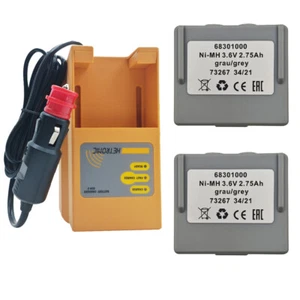 2 x 68301000 Battery For HETRONIC Remote + 1 x Hetronic UCH-2 Battery Charger - Picture 1 of 11